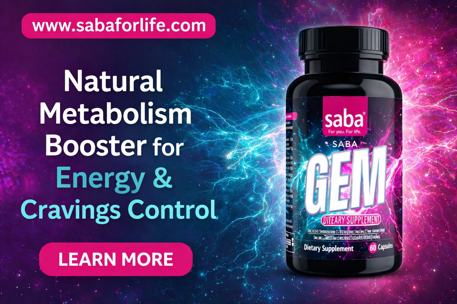 Natural Metabolism Booster for Energy and Cravings Control