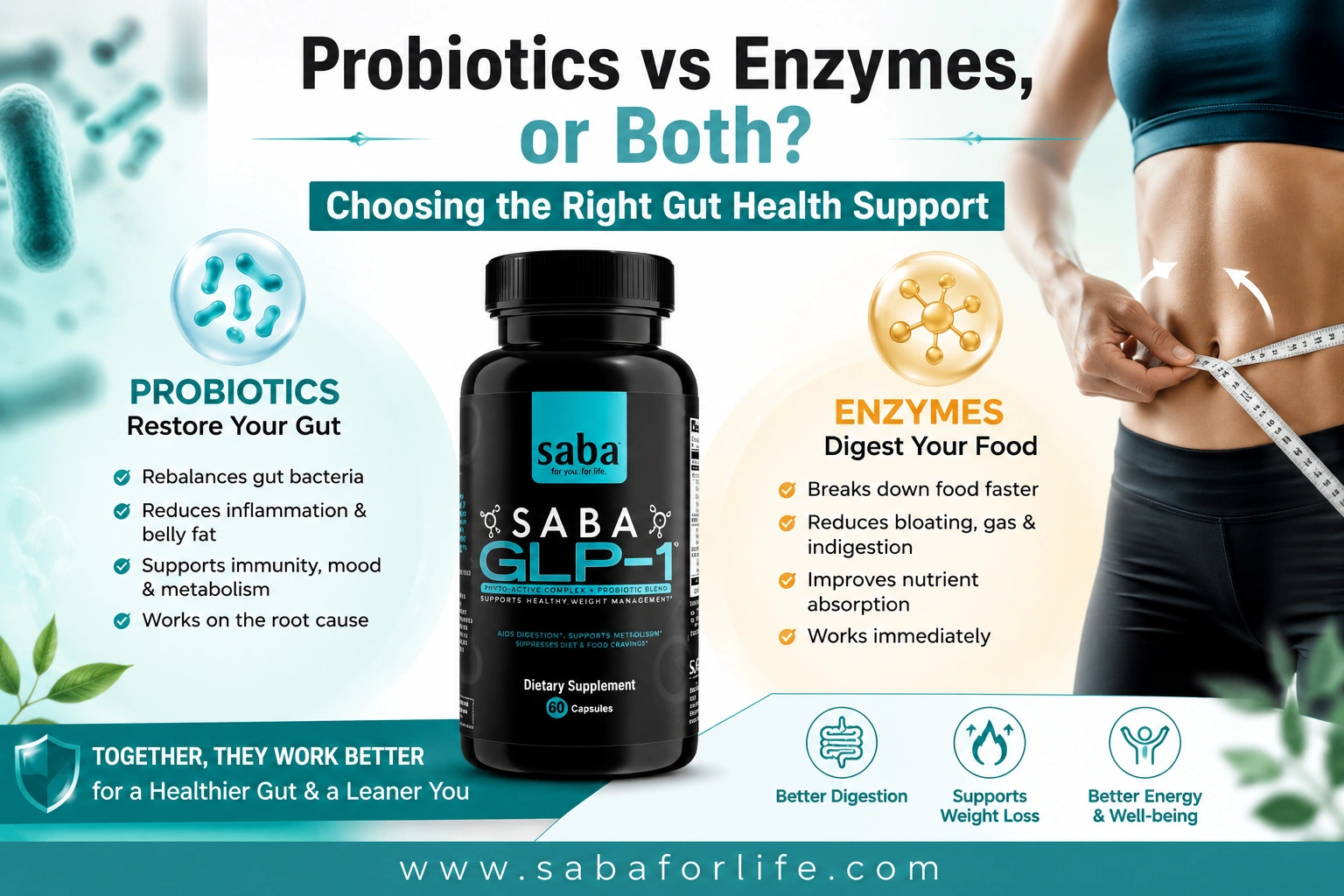 Probiotic vs Digestive Enzyme for Belly Fat