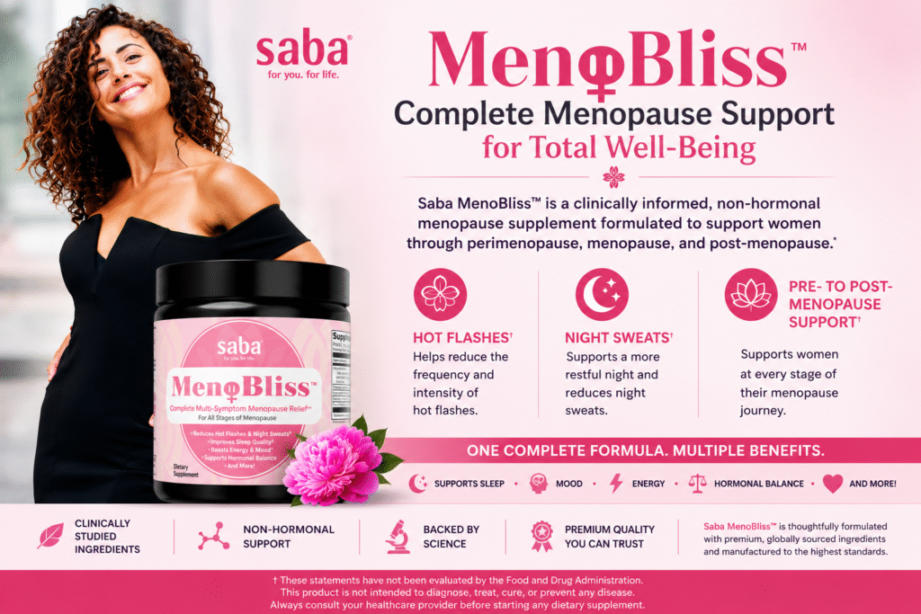 natural menopause supplement - Saba MenoBliss